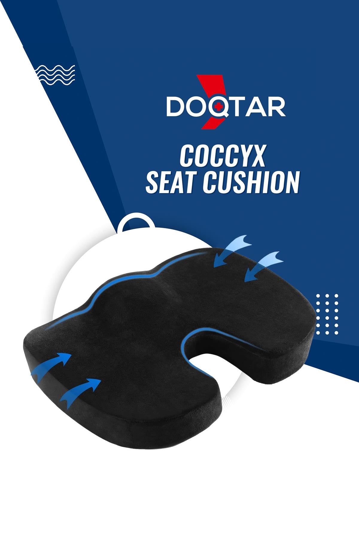 Doqtar Soft Coccyx Cushion-Tailbone Support (Universal) – mavenspick