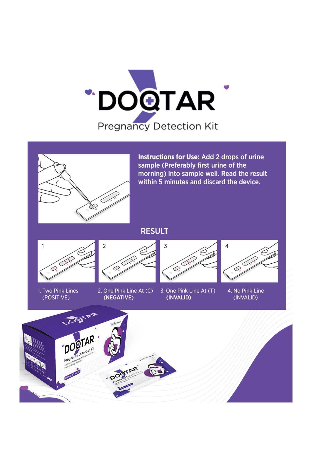 Doqtar Hcg Pregnancy Test Kit