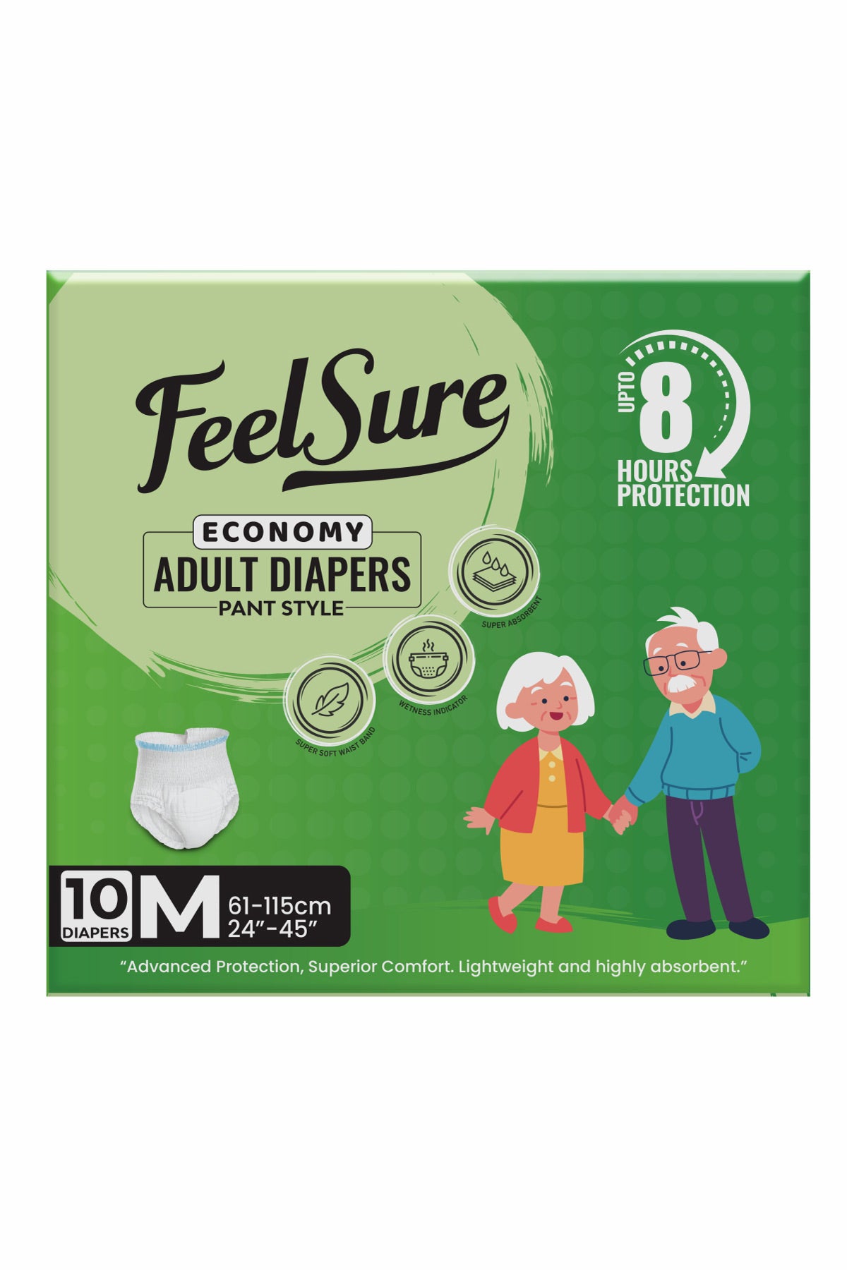 Feelsure Economy Diapers Pant Type M 10s