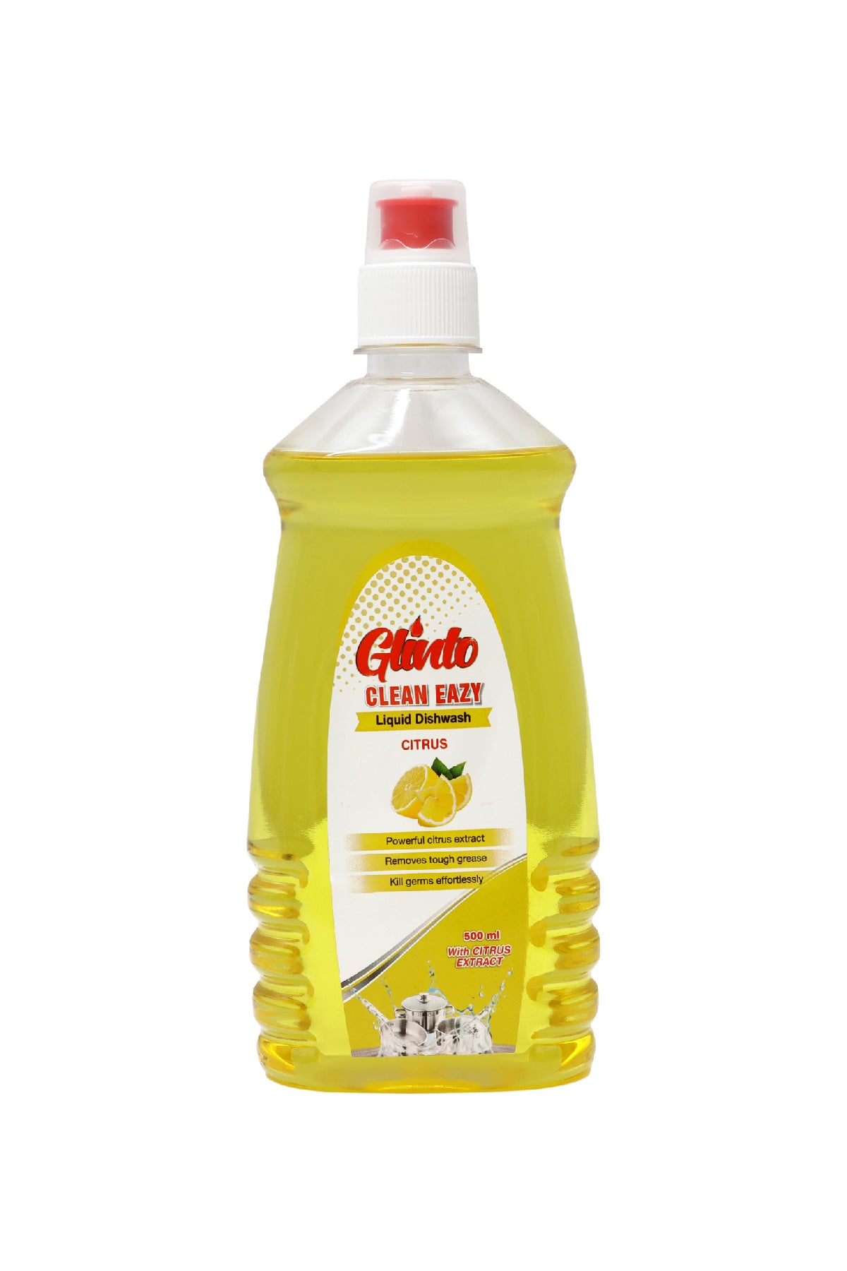 Glinto Dish Wash Liquid (500ml) Citrus