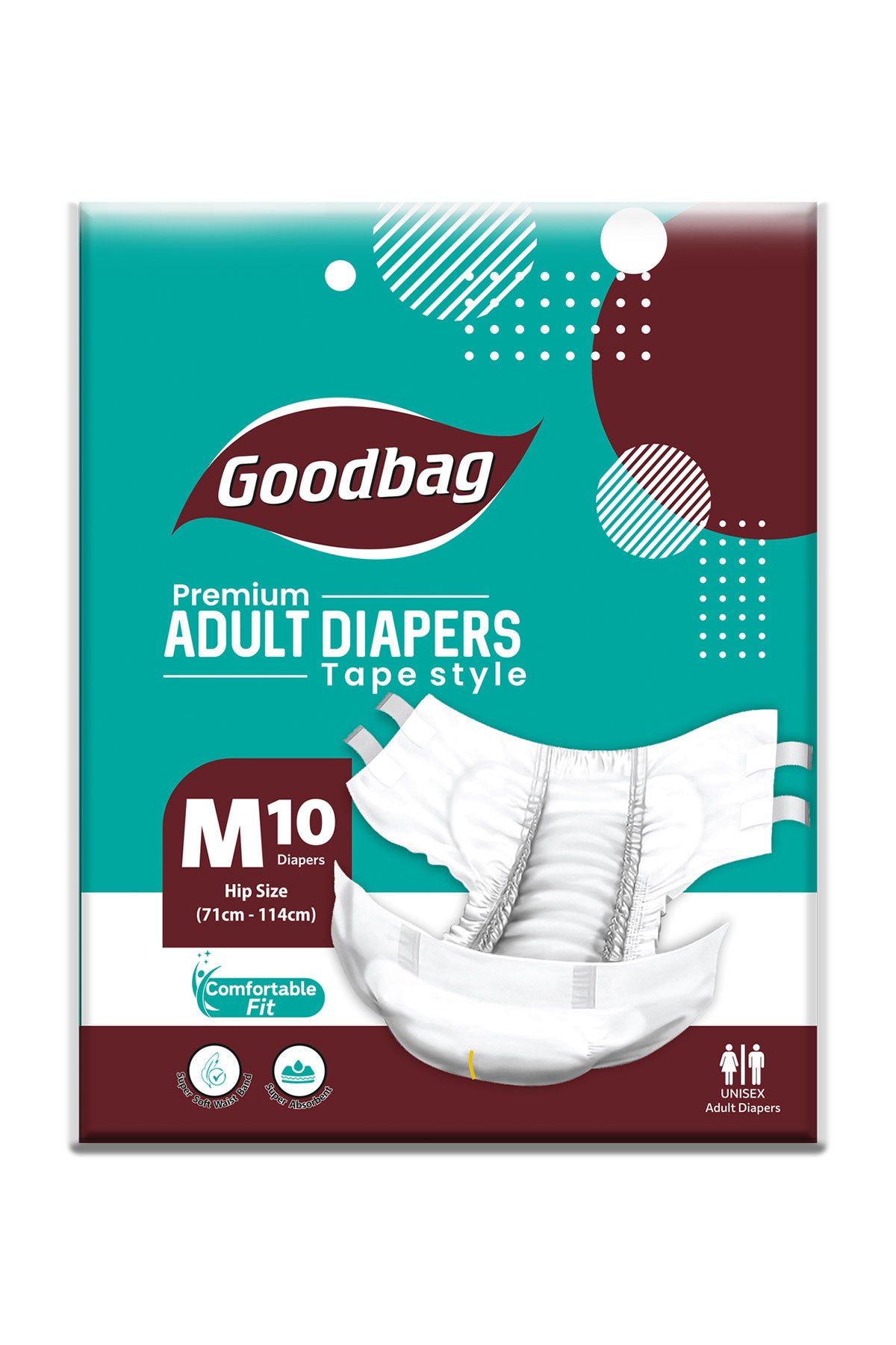 Goodbag Adult Diaper Tape Type M 10s