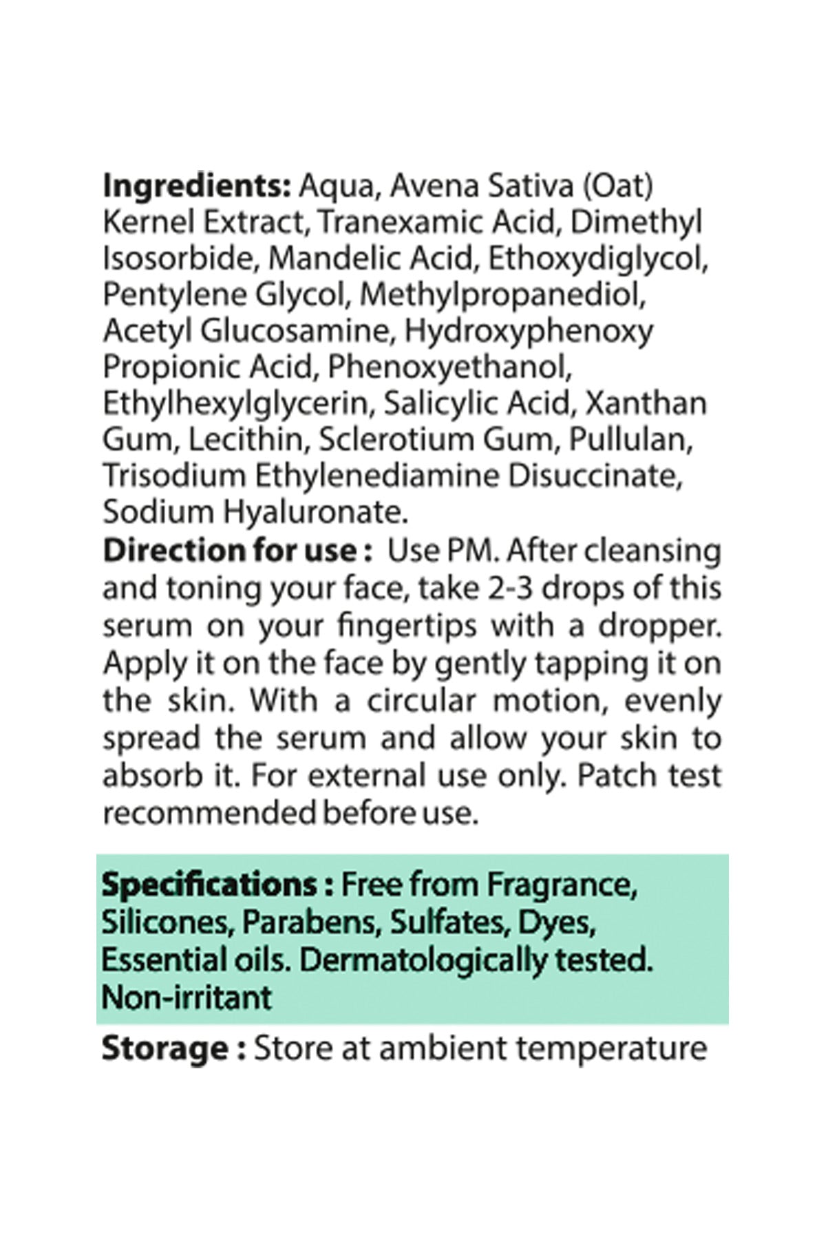 LIQUID LIFT 3% TRANEXAMIX FACE SERUM (30ml)