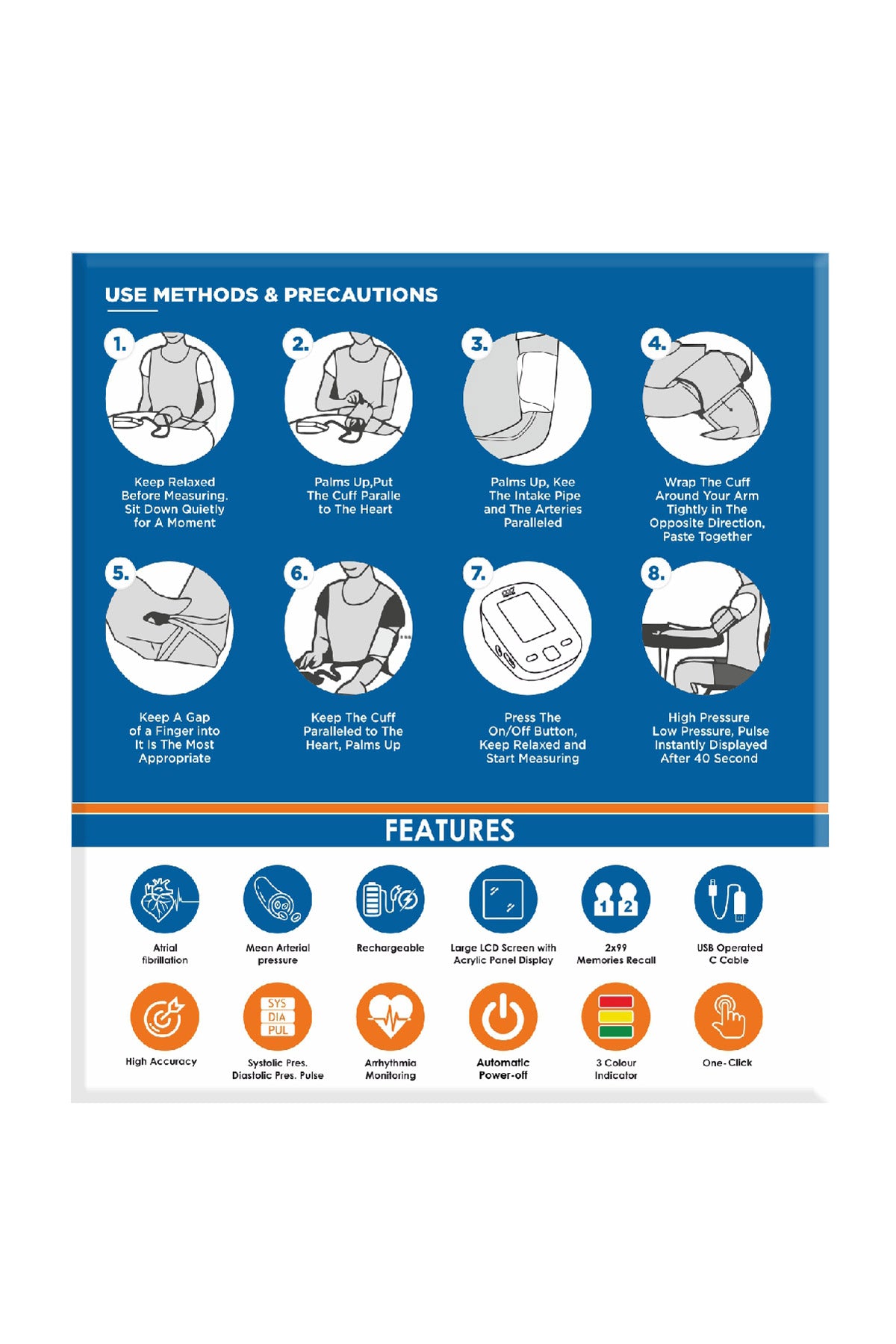Doqtar Blood Pressure Monitor PBM-09 Advance