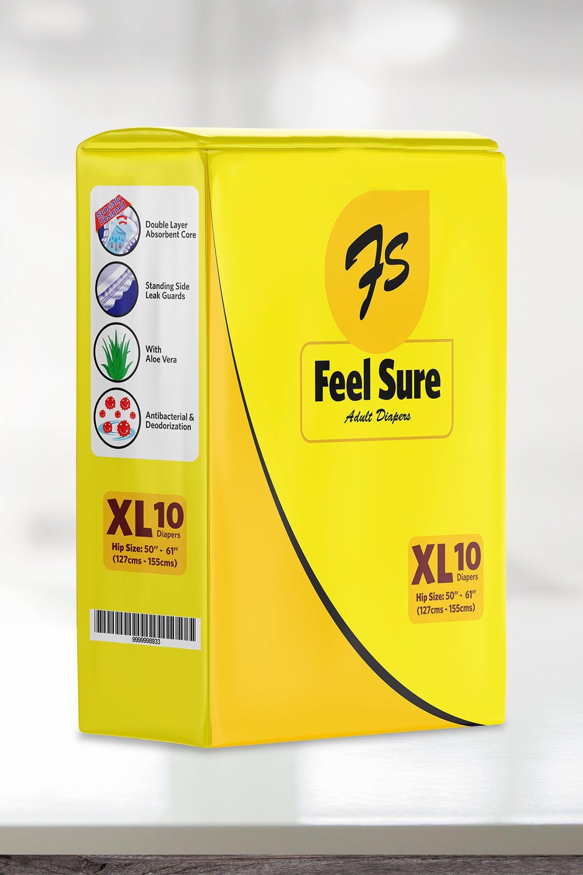 Feel Sure Adult Diapers XL 10s