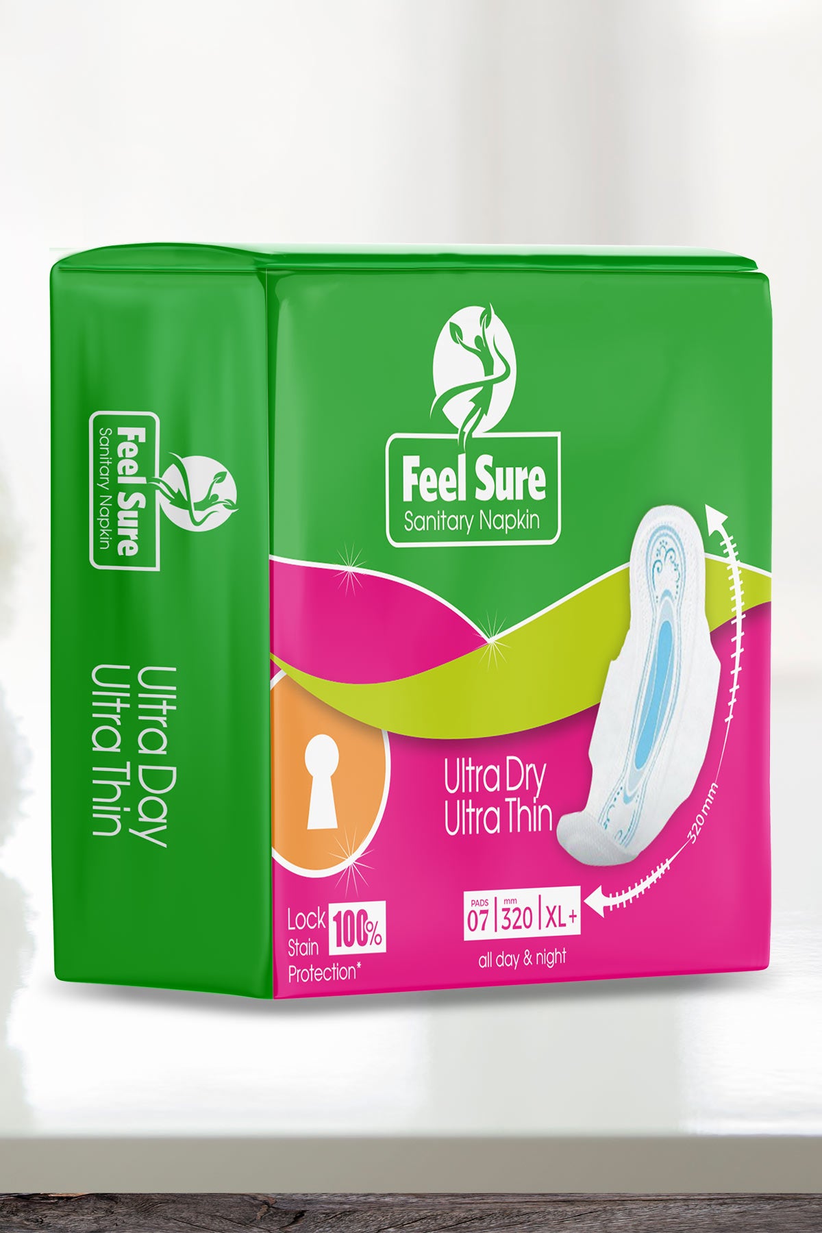Feel Sure Ultra Thin Sanitary Napkins XL 7s