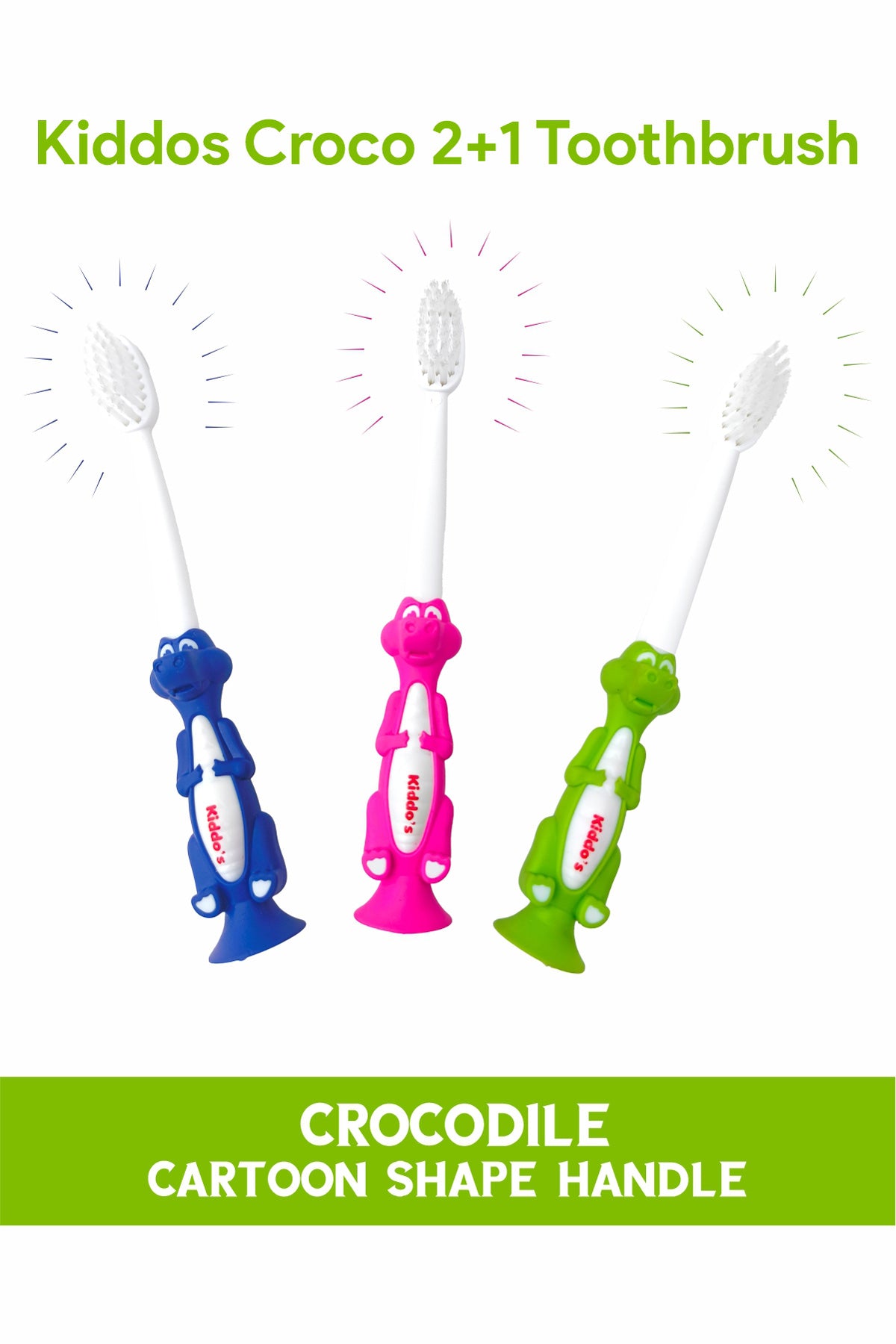 Kiddos CROCCO 2+1 Tooth Brush