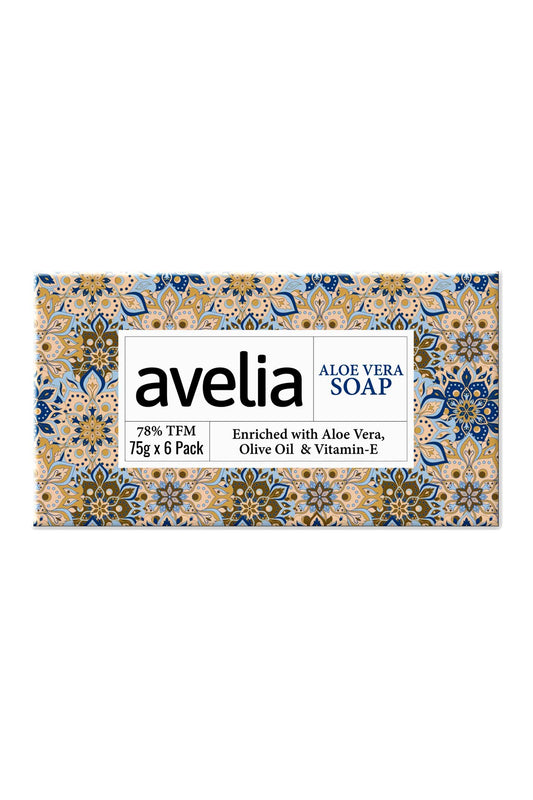 Avelia Aloe Vera Soap (6x75gm)