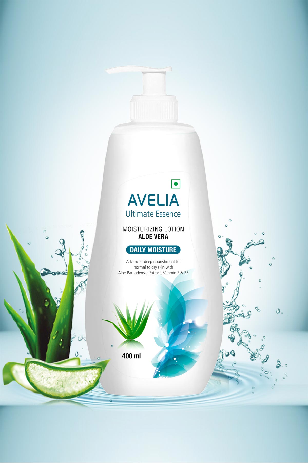 Avelia Aloe Vera Moisturizing Lotion - AloeVera (400ml)