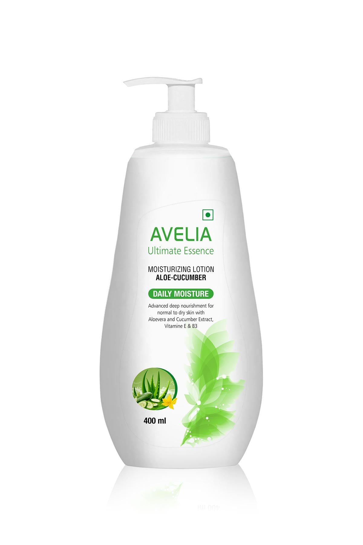 Avelia Aloe Vera  Moisturizing Lotion - Cucumber (400ml)