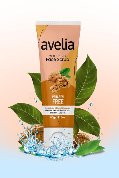 Avelia Walnut Face Scrub (50gm)