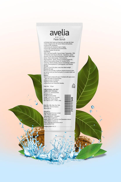 Avelia Walnut Face Scrub (50gm)