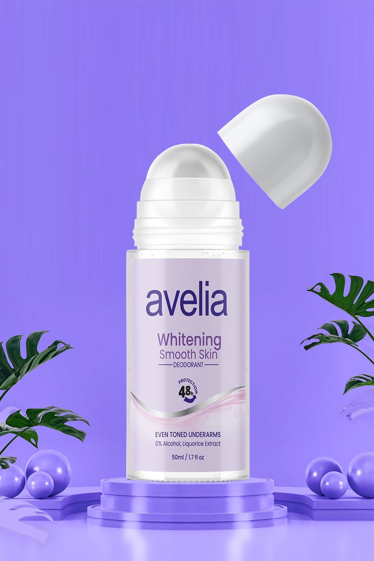 Avelia Whitening Smooth Skin Deodorant Roll On (50ml)