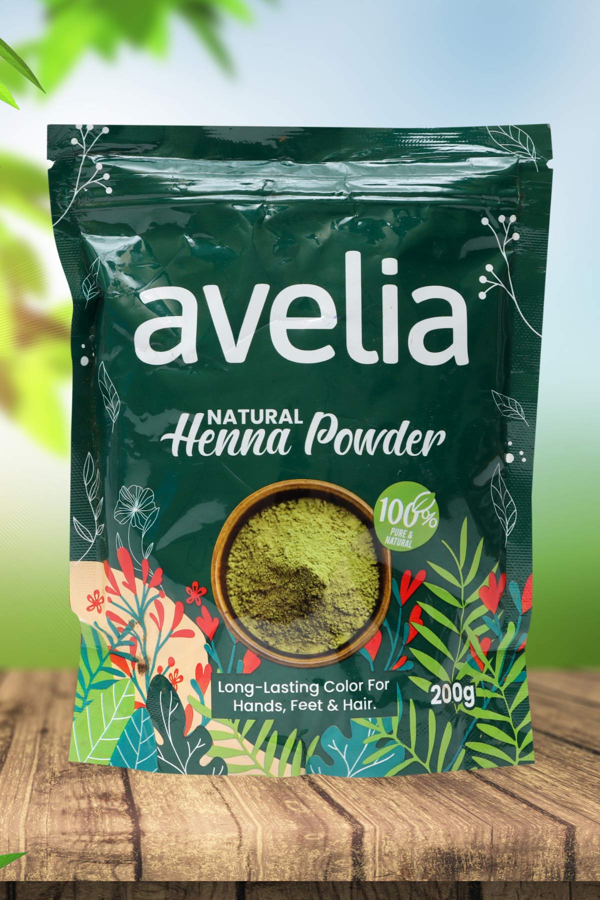 Avelia 100% Natural Henna Powder (200gm)