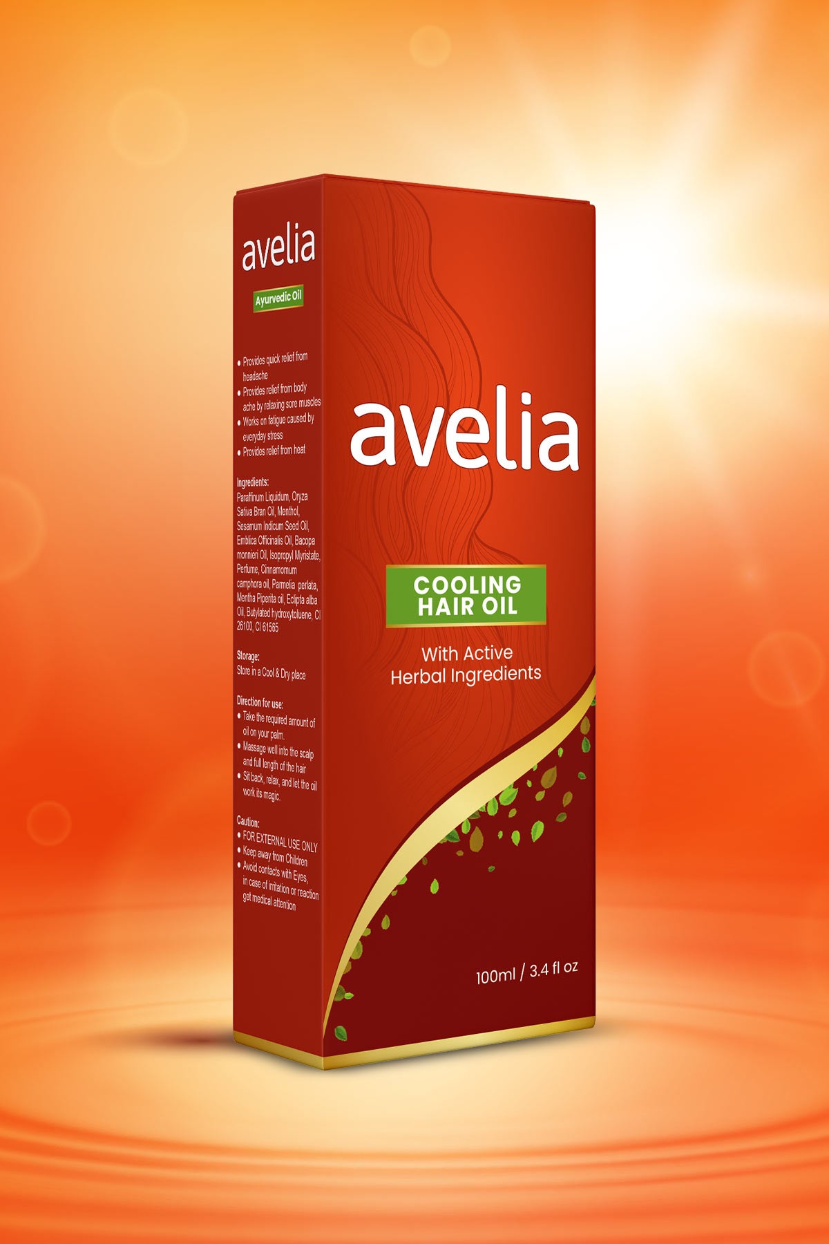 Avelia Cooling Hair Oil (100ml)