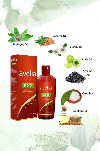Avelia Cooling Hair Oil (100ml)