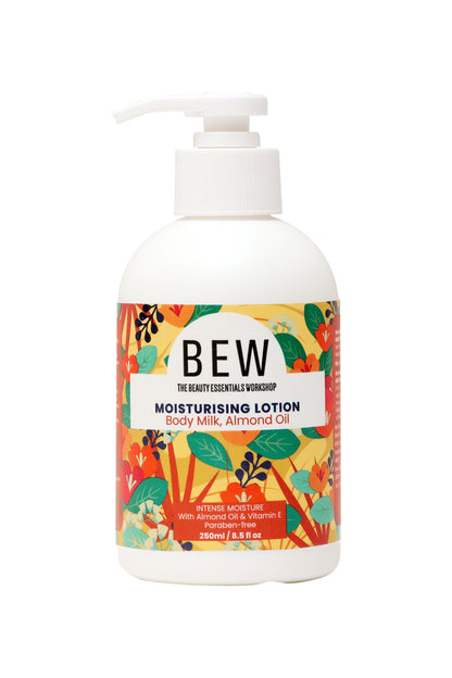 Bew Body Milk & Almond Oil Moisturising Lotion (250ml)