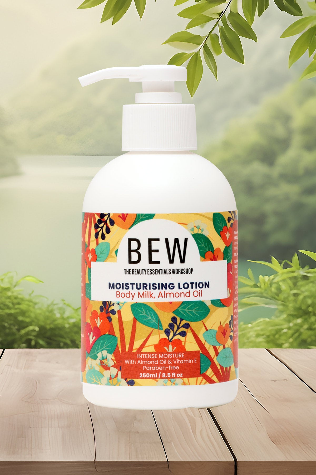 Bew Body Milk & Almond Oil Moisturising Lotion (250ml)