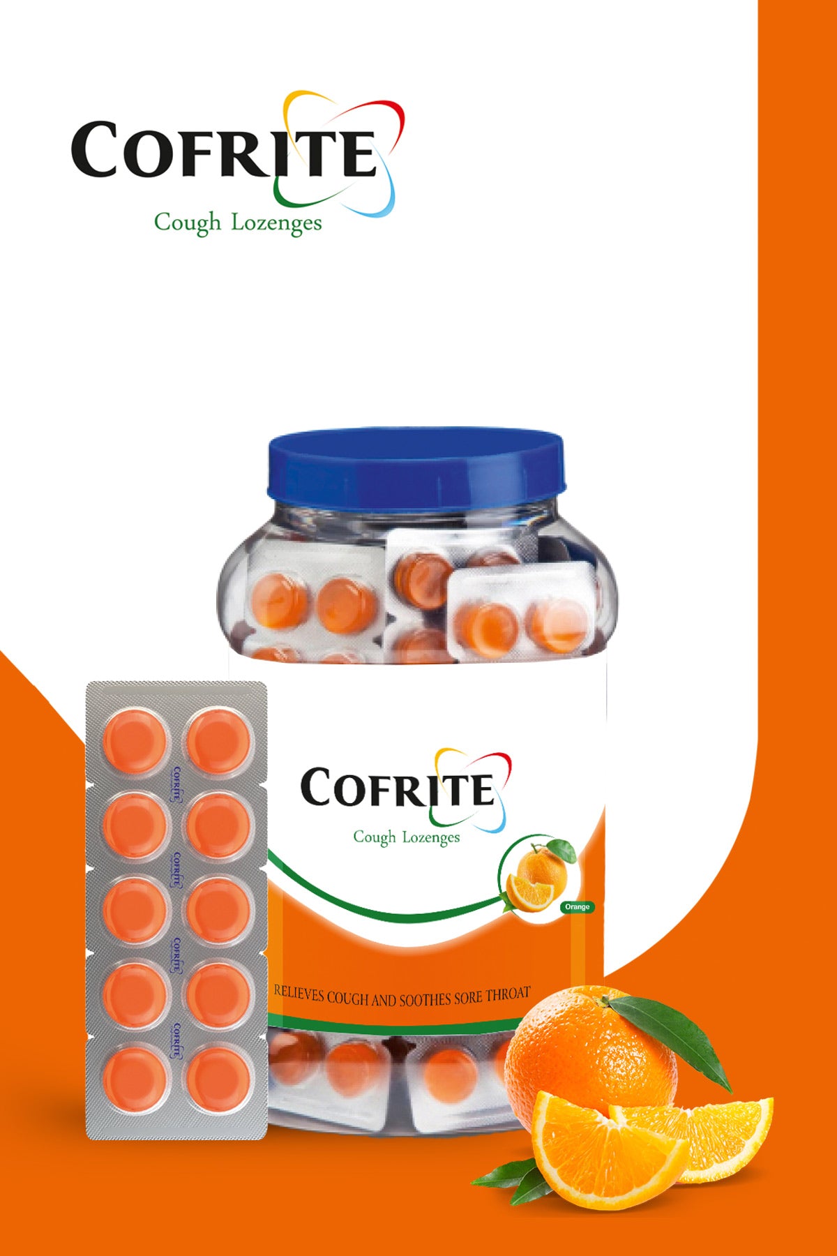 Cofrite Orange Lozenges (Strip of 10)