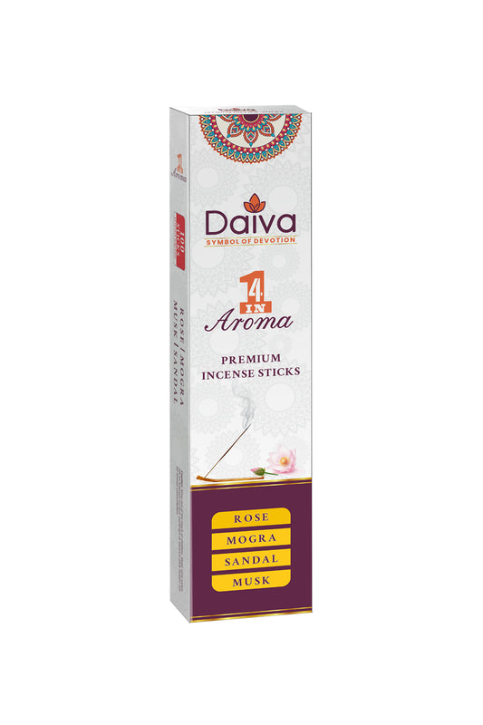 Daiva 4 in 1 Premium Incense Sticks 100s