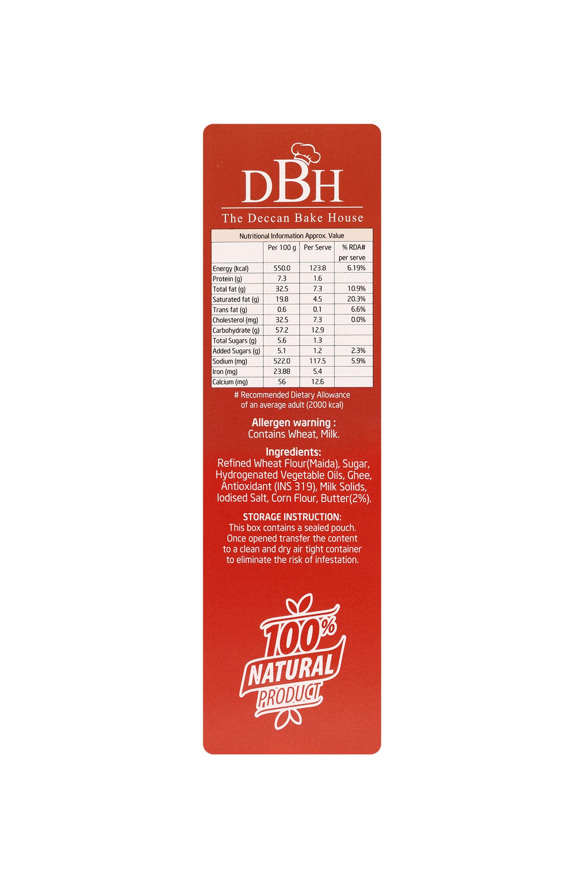 DBH Osmania Biscuits (200gm)