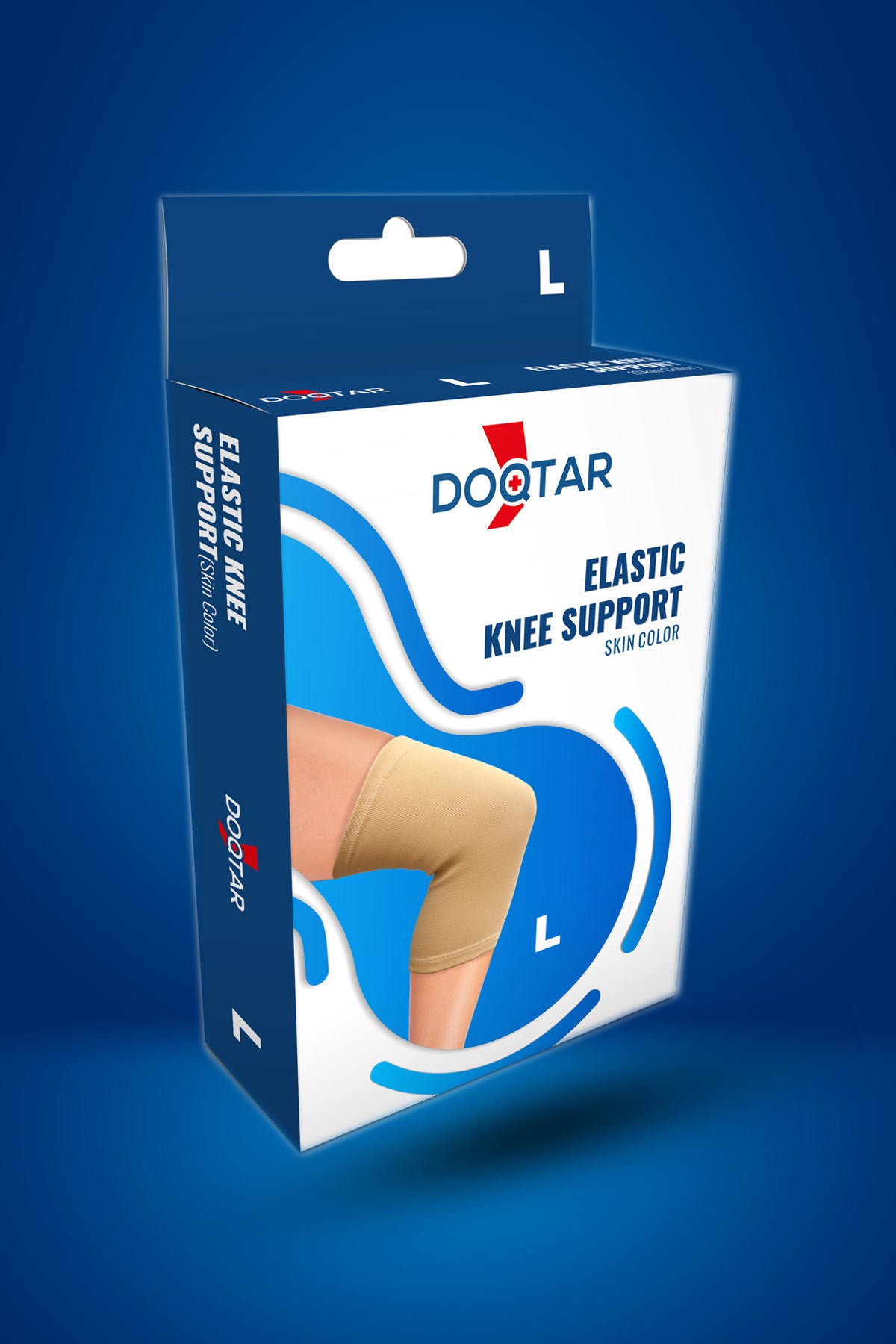 Doqtar Elastic Knee Support Skin L