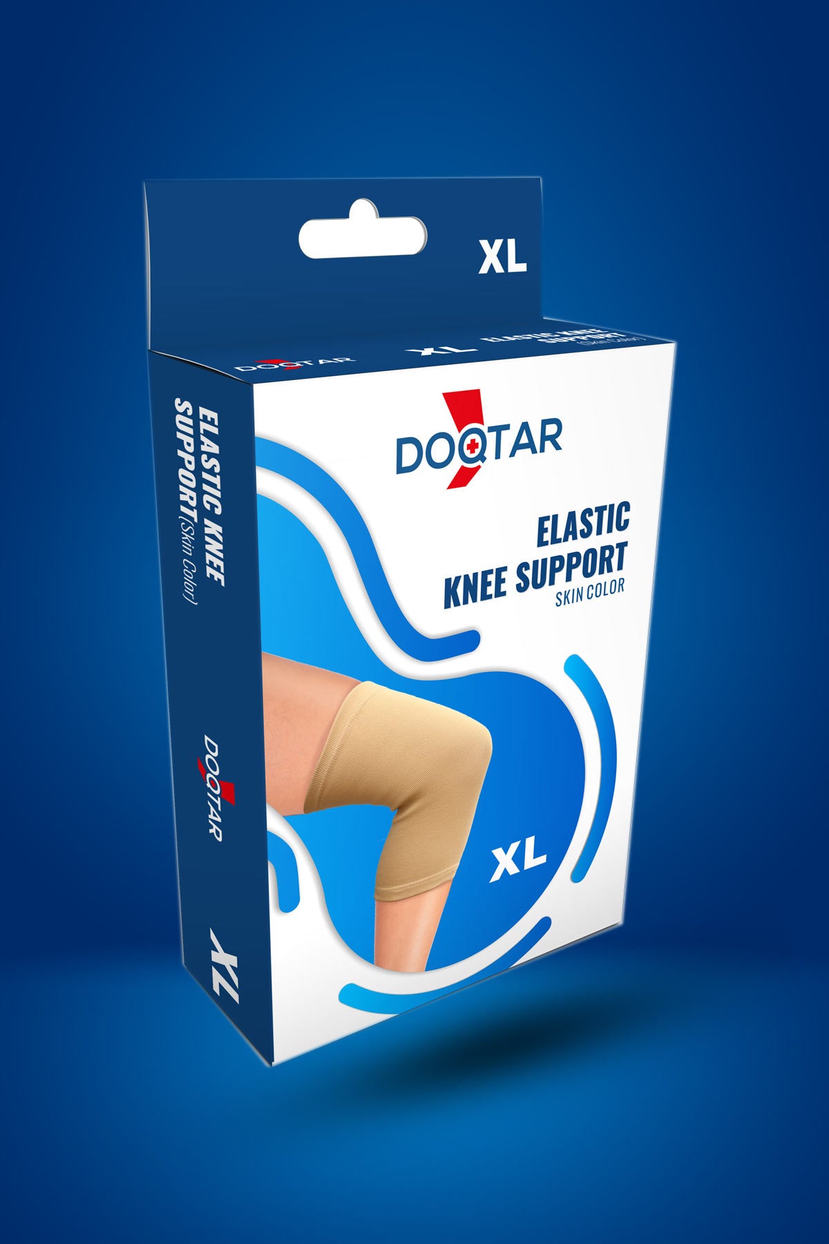 Doqtar Elastic Knee Support Skin XL