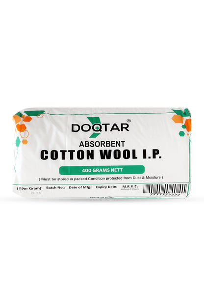 Doqtar Absorbent Cotton Wool Ip 400gm Nett