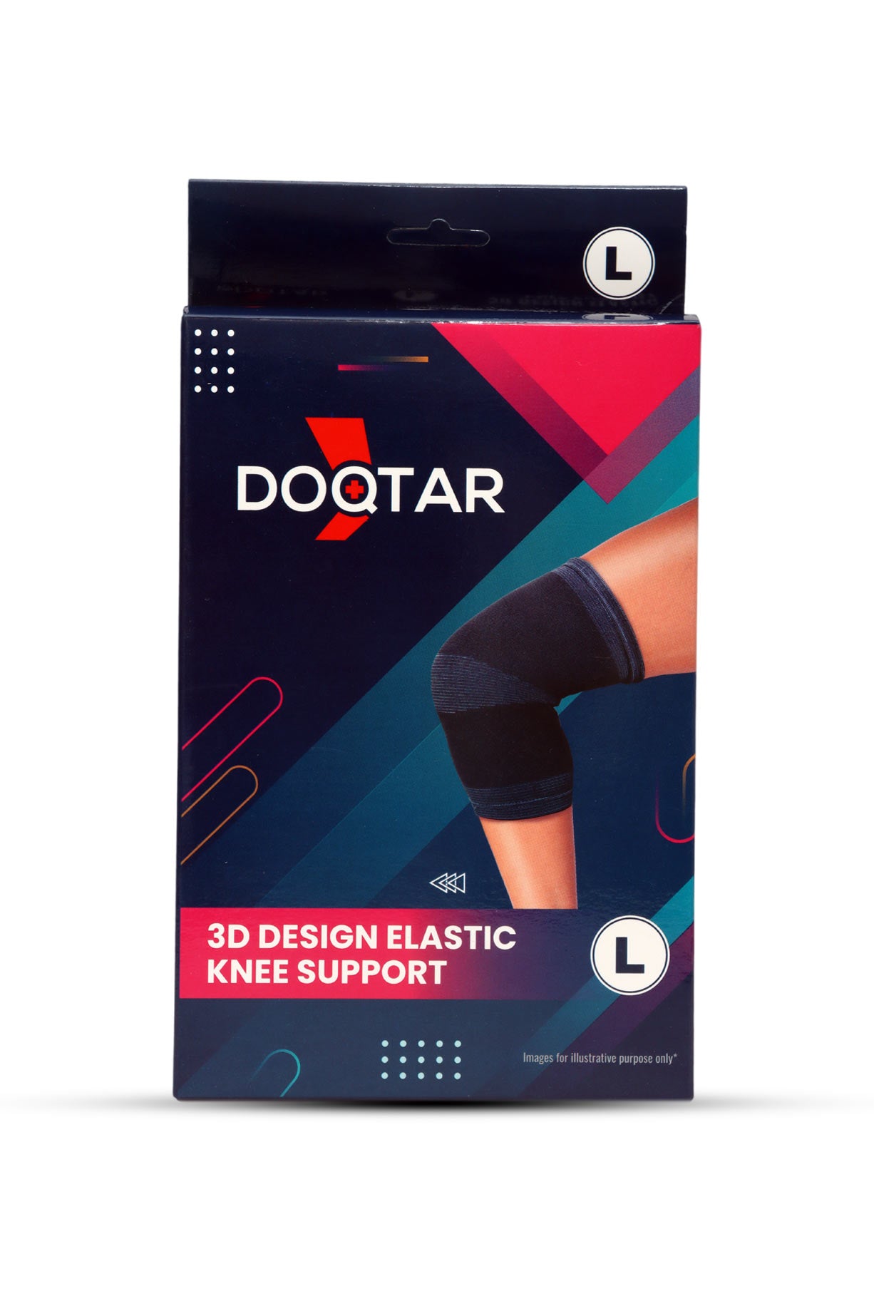 Support Grey Doqtar Elastic Knee Support Grey L – mavenspick