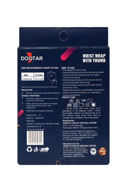 Doqtar Wrist Brace With Thumb-U