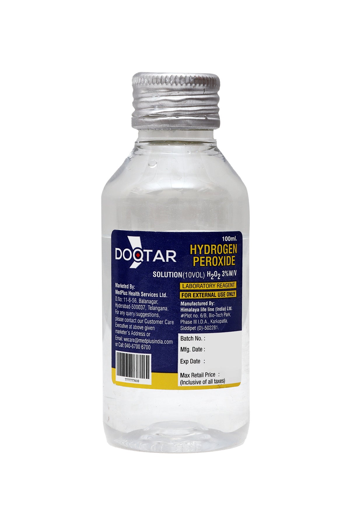 Doqtar Hydrogen Peroxide 3% (100ml)