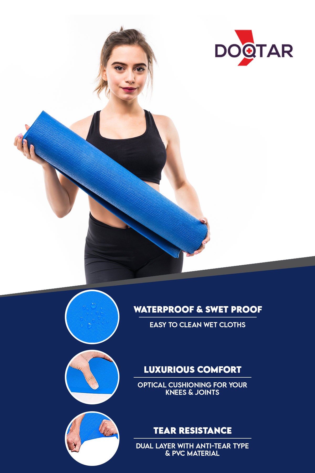 Doqtar Yoga Mat Eva (6mm)