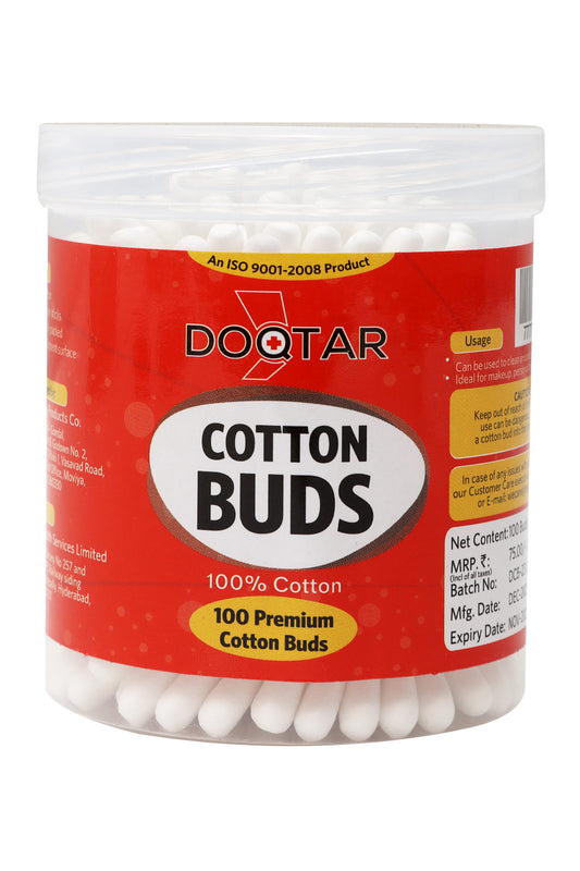 Doqtar Premium Cotton Buds (100pcs)