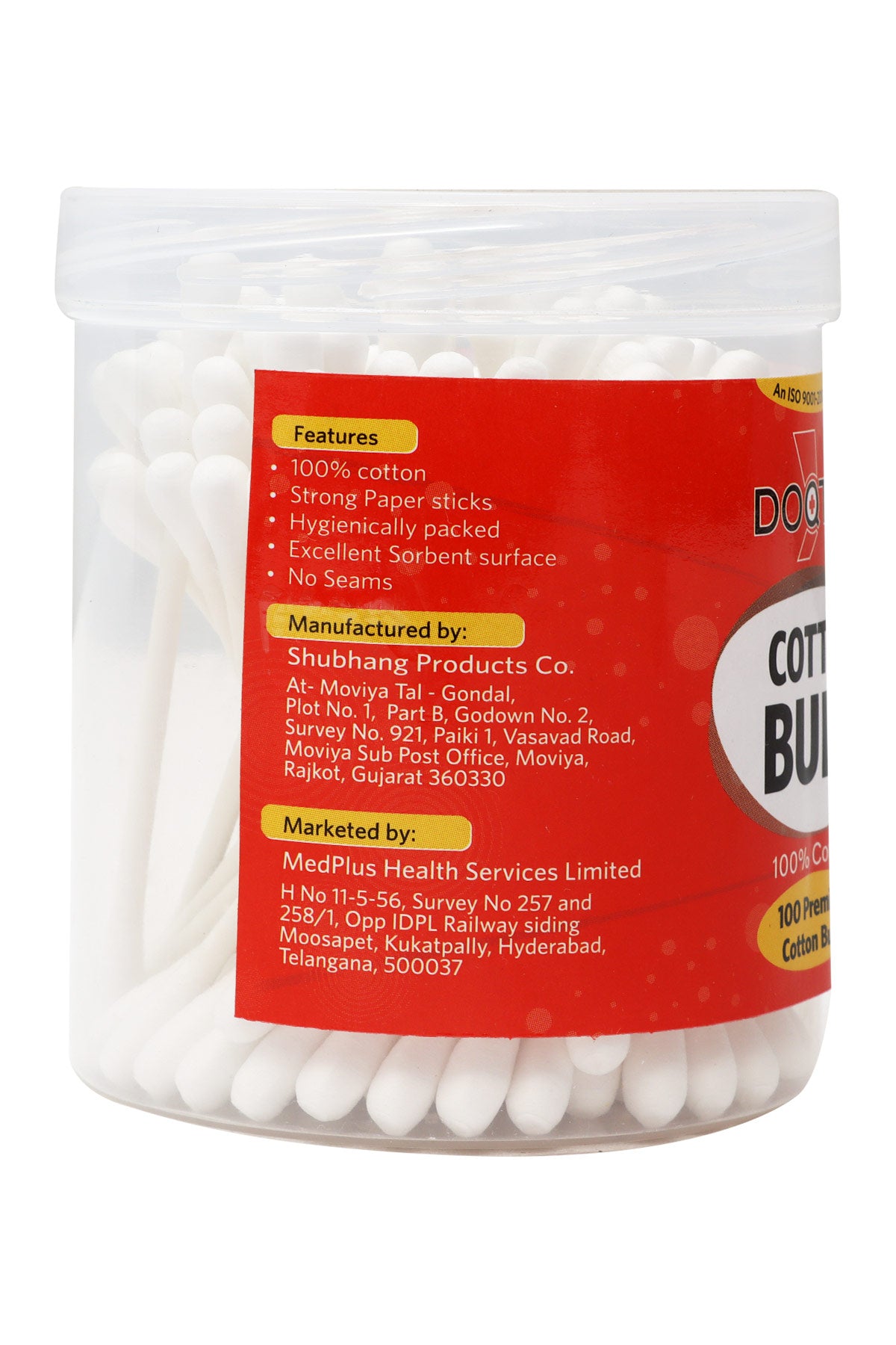 Doqtar Premium Cotton Buds (100pcs)