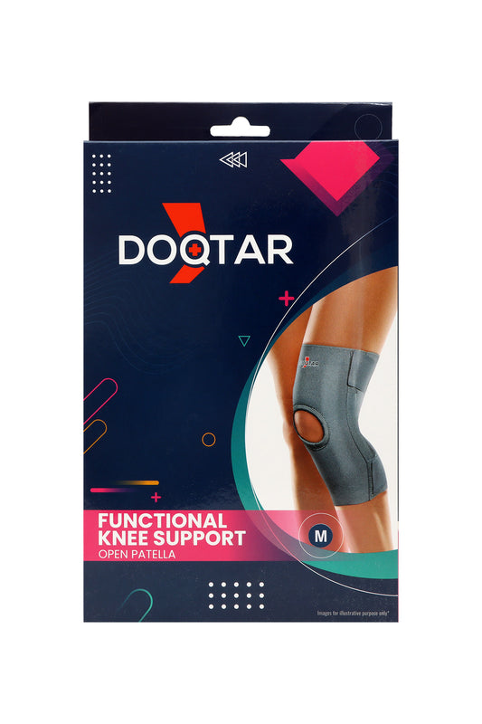 Doqtar Functional Knee Cap Support Grey M