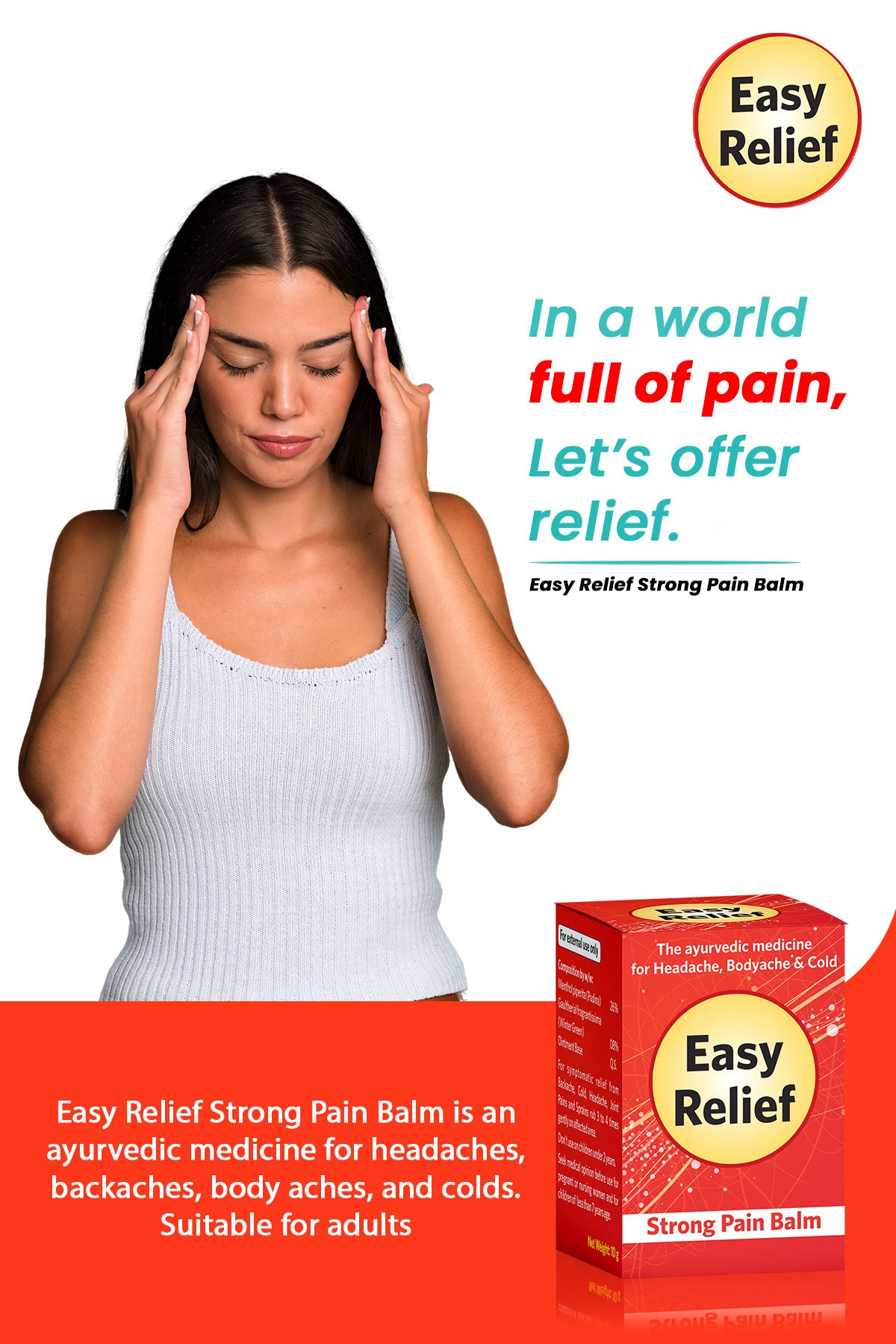 Easy Relief Strong Pain Balm Oint (10gm)