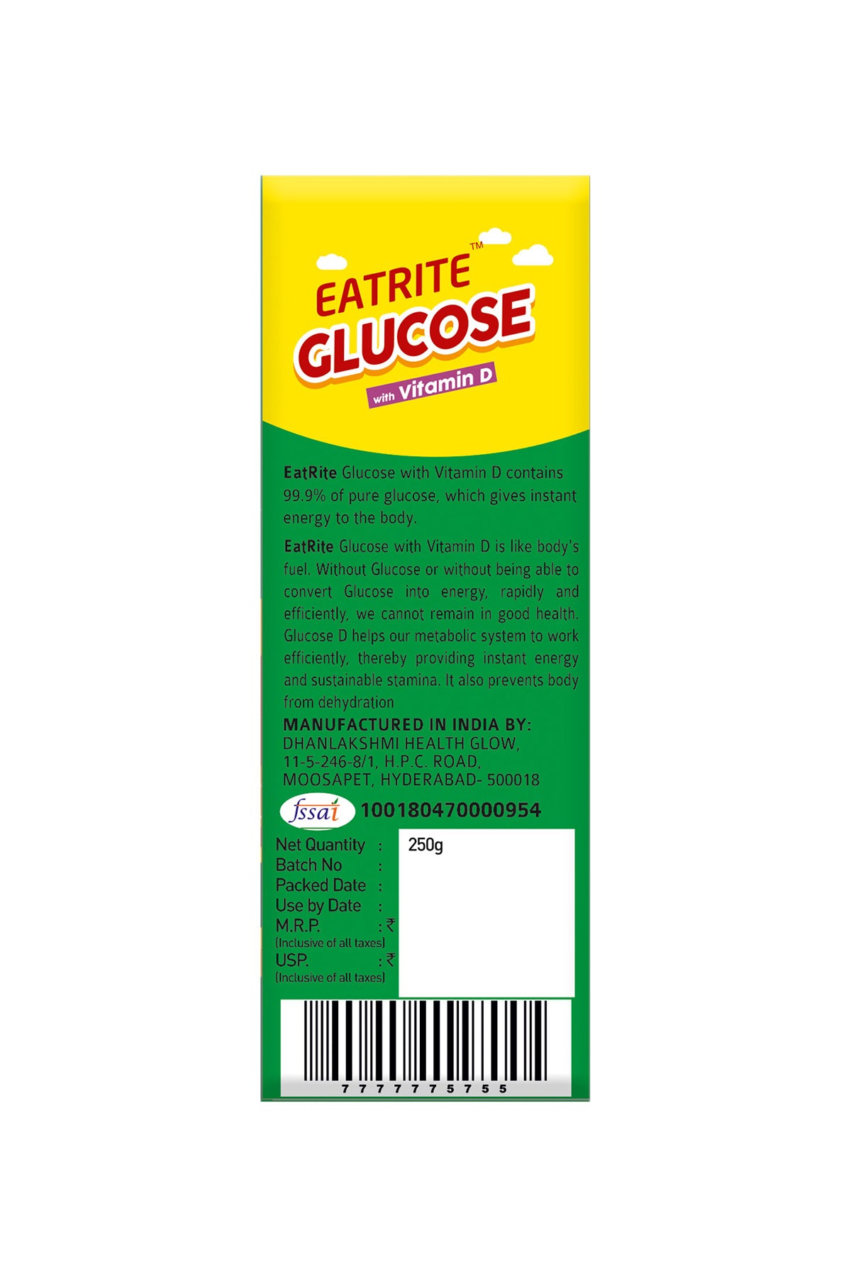 Eatrite Glucose Vit. D Regular (250gm)