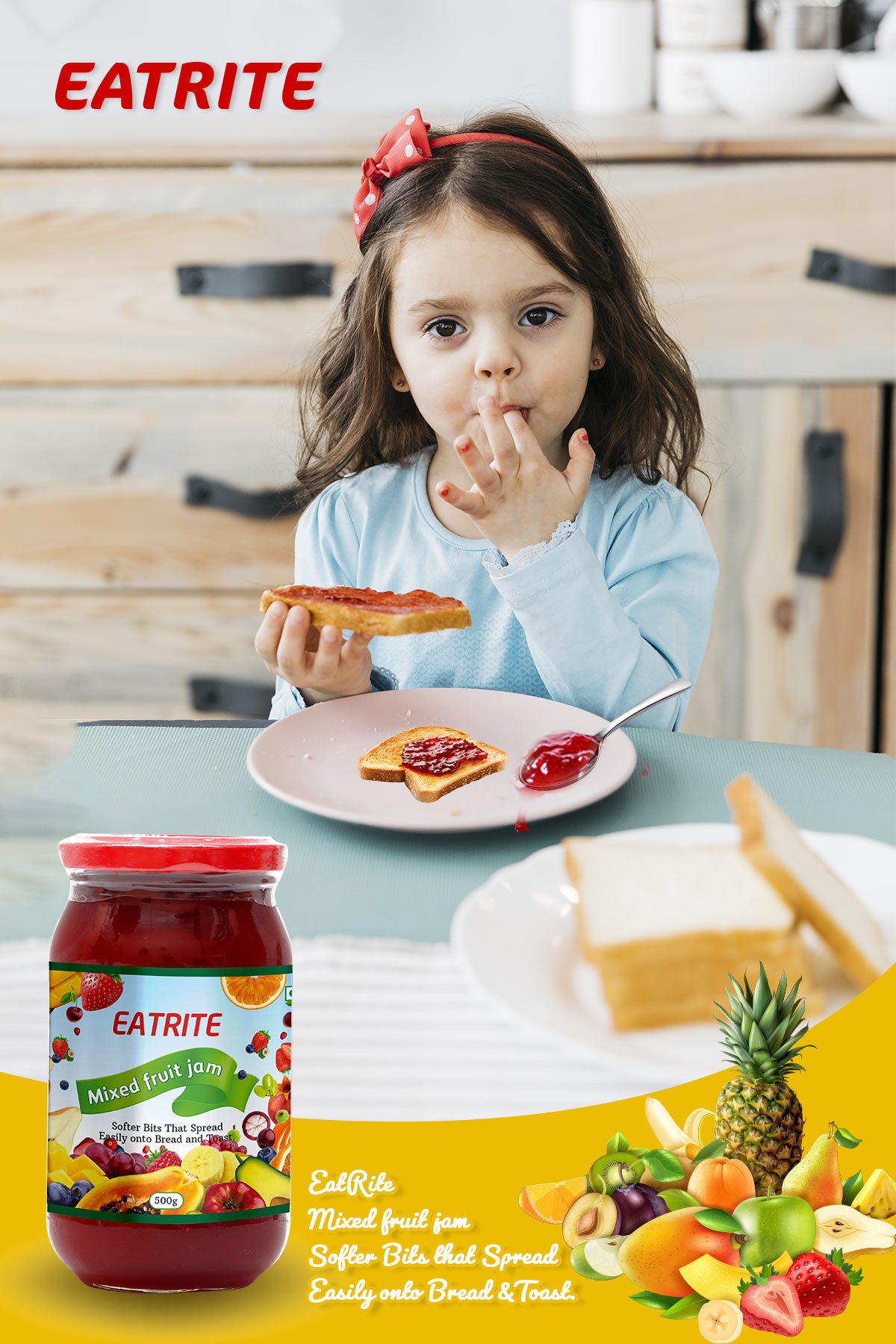 Eatrite Mixed Fruit Jam Jar (500gm) – mavenspick
