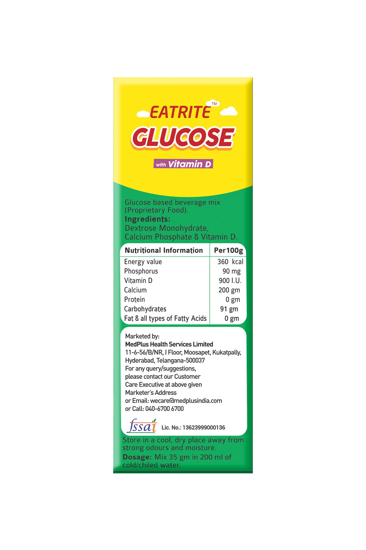 Eatrite Glucose D (500gm)