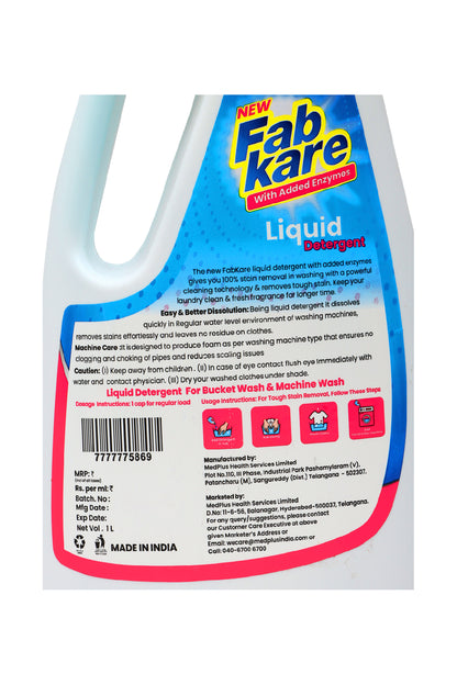 Fabkare Liquid Detergent (1 liter)