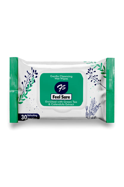 Feel Sure Gentle Cleansing Personal Wipes 30s