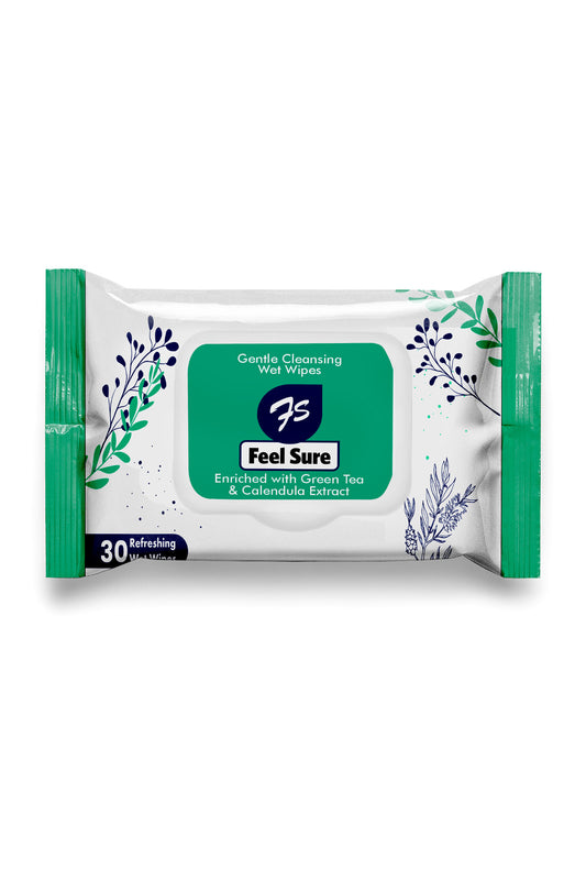 Feel Sure Gentle Cleansing Personal Wipes 30s