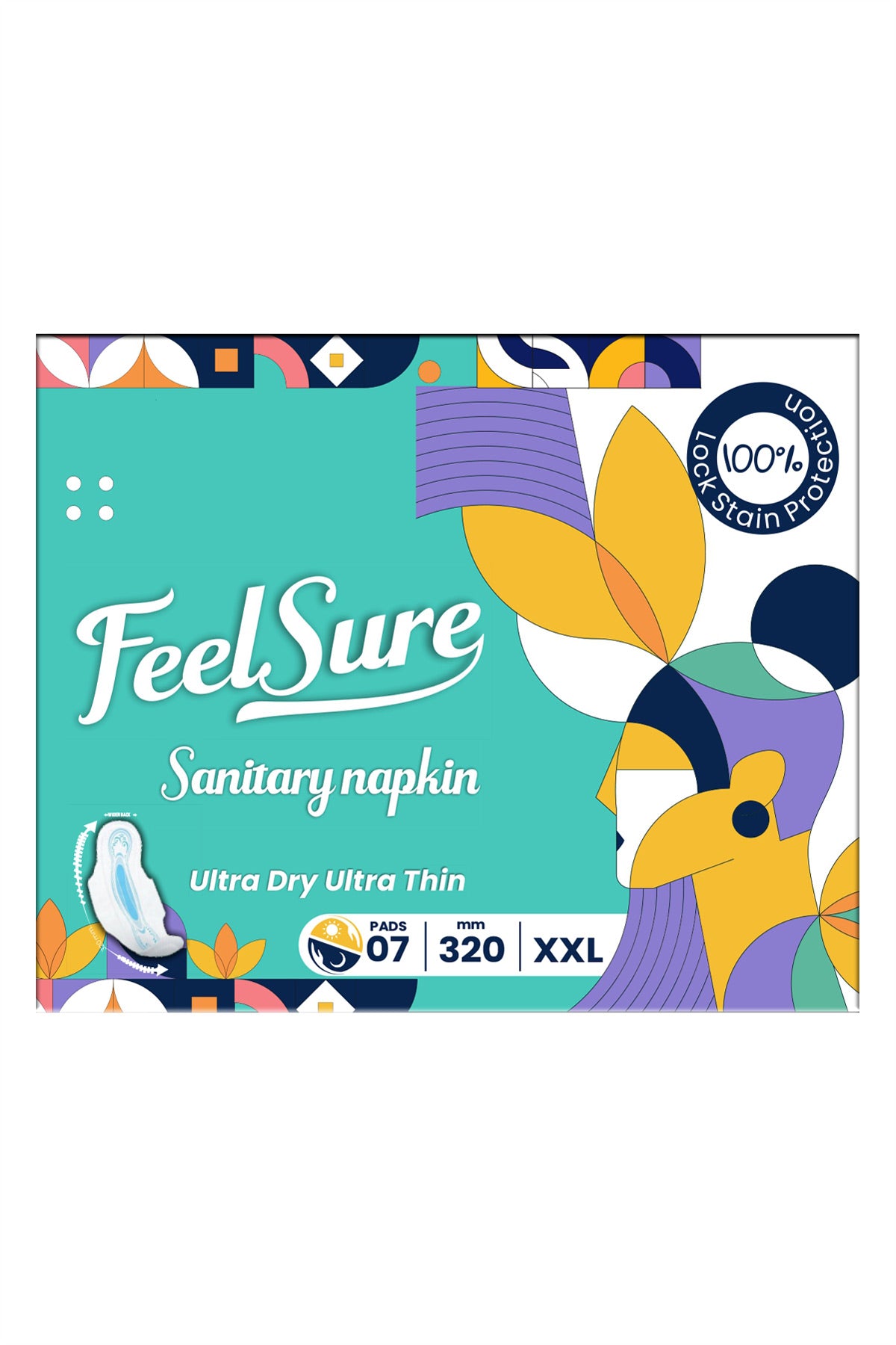 Feelsure Ultra Thin Sanitary Napkins XXL 7s