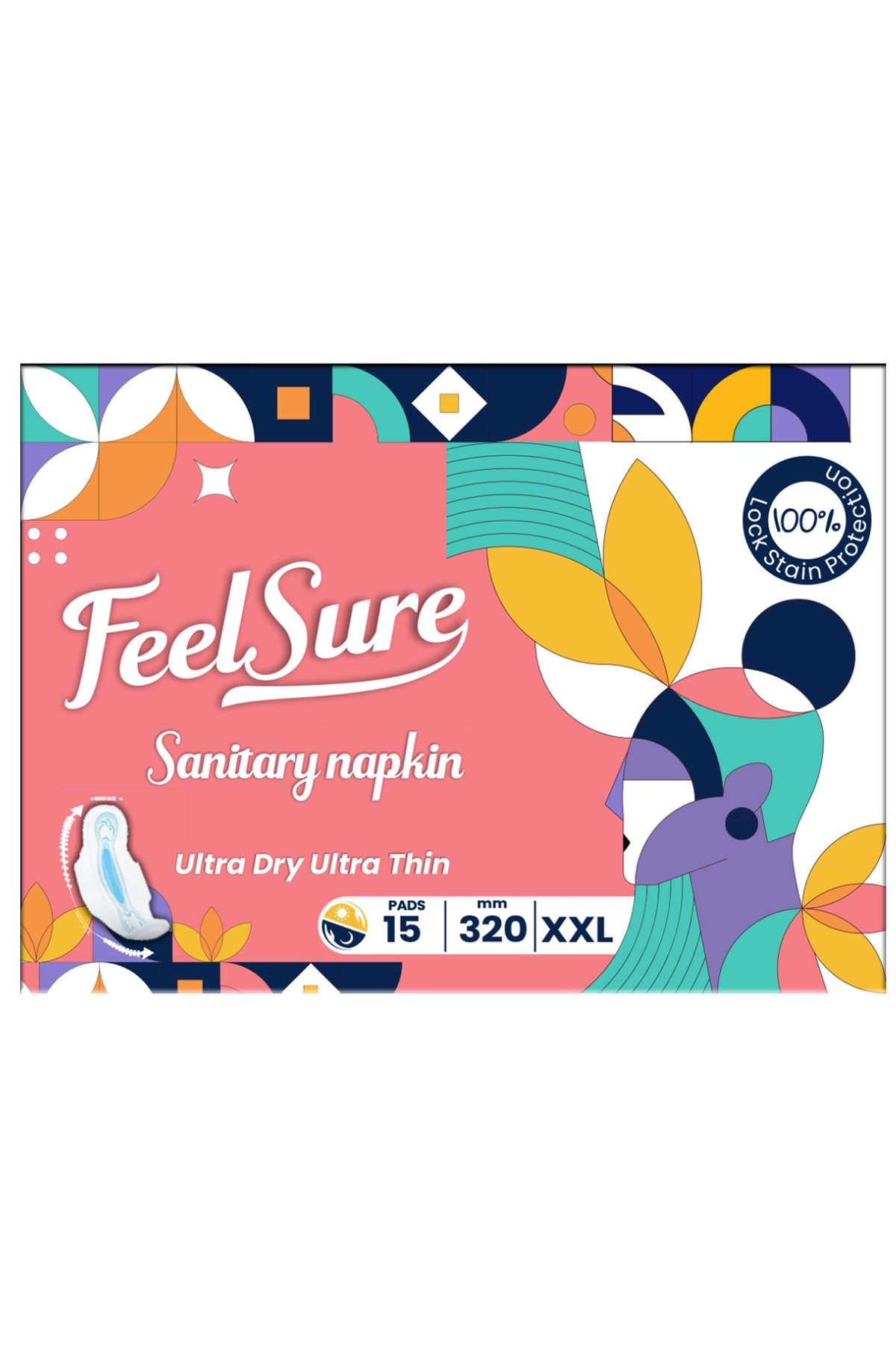 Feelsure Ultra Thin Sanitary Napkins XXL 15s