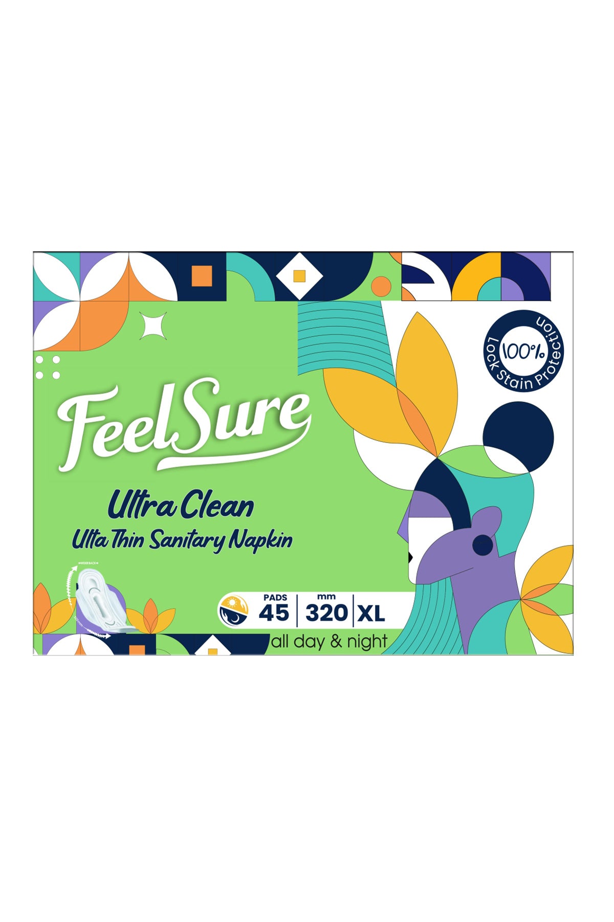 Feelsure Ultra Clean Sanitary Napkins XXL 45s