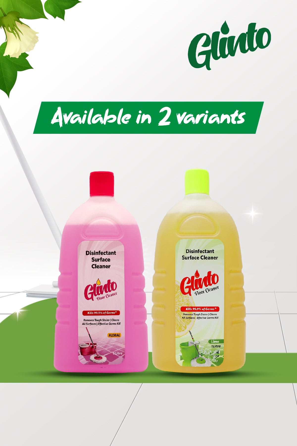 Glinto Floor Cleaner Floral (1 liter)