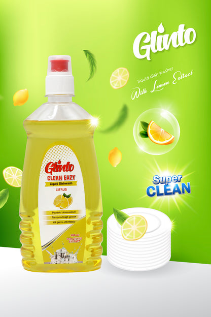 Glinto Dish Wash Liquid (500ml) - Citrus