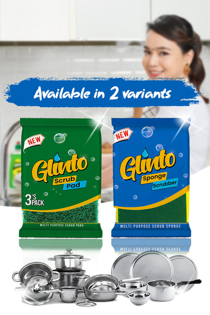 Glinto Sponge Scrub Pad