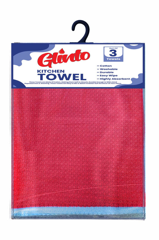 Glinto Kitchen Towels Cotton (Pack 3s)