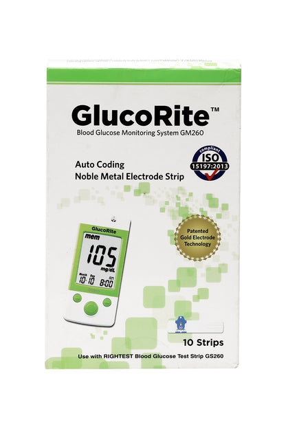 Glucorite Blood Glucose Monitoring System Gm-260