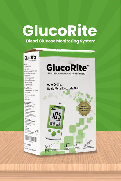 Glucorite Blood Glucose Monitoring System Gm-260